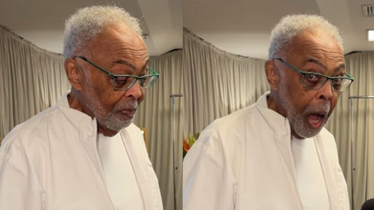 Ele cresceu! Aos 10 anos, neto de Gilberto Gil aparece grandão em vídeo com o avô: ‘Que lindo’