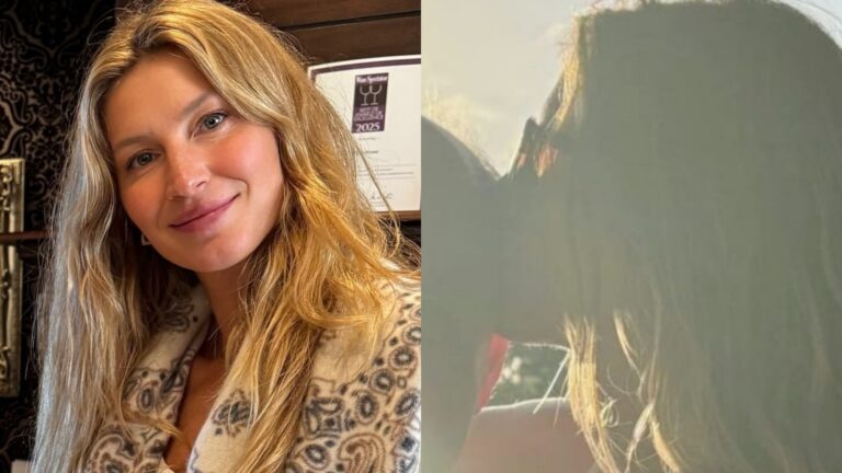 Discreta, Gisele Bündchen chama atenção com foto rara no aniversário do pai