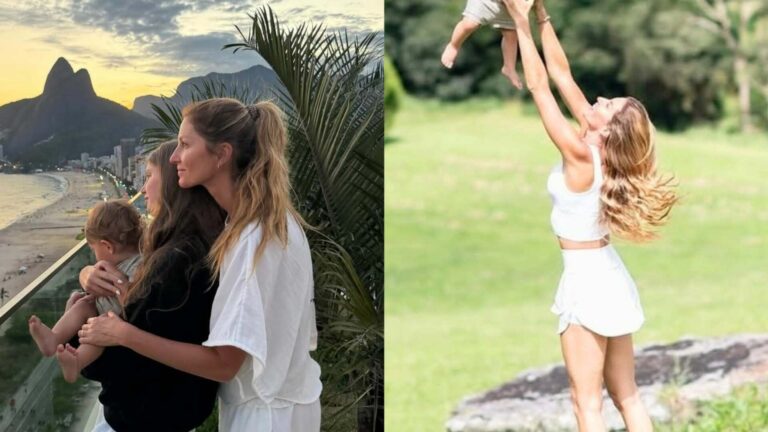Filhos de Gisele Bündchen surgem em fotos de Dia das Mães e encantam