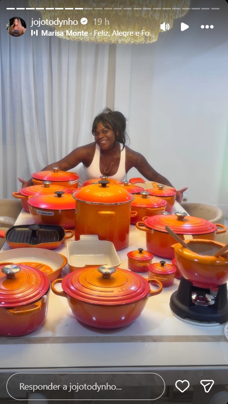 Jojo Todynho mostra coleção de panelas de grife - Foto: Reprodução / Instagram @jojotodynho 