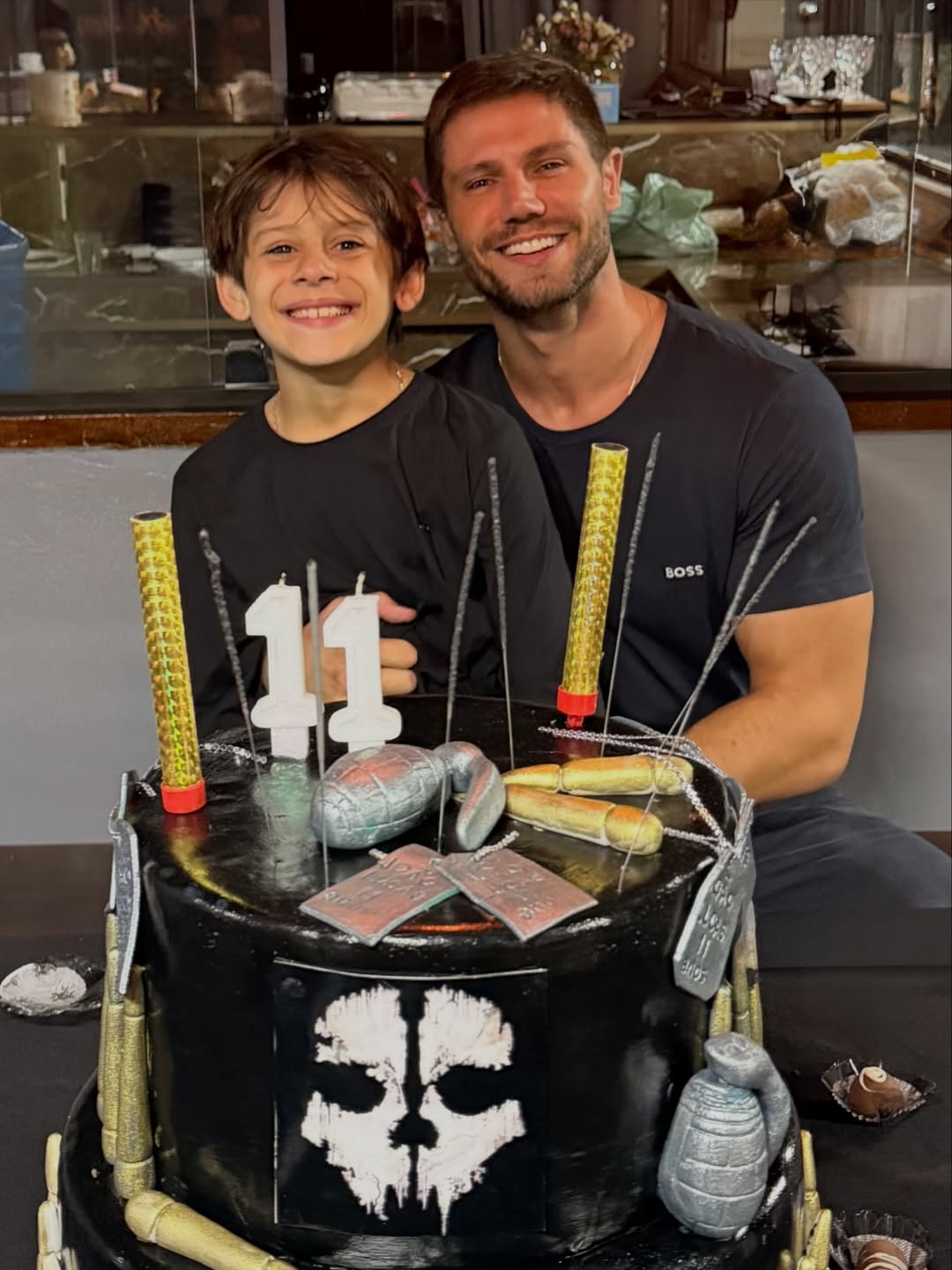 Jonas Sulzbach com o filho, João Lucas - Foto: Reprodução / Instagram @jonassulzbach