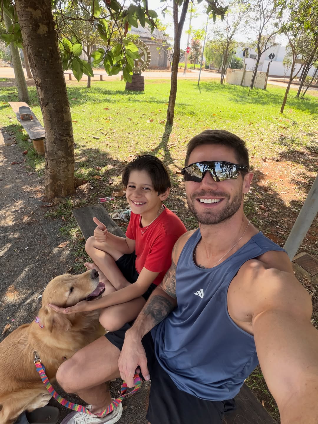 Jonas Sulzbach com o filho, João Lucas - Foto: Reprodução / Instagram @jonassulzbach