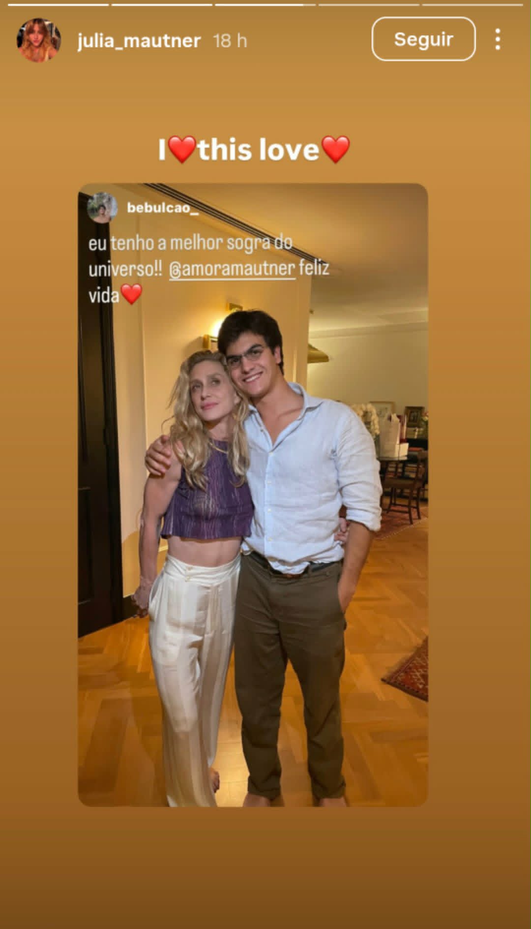 Julia Mautner comemora aniversário de Amora Mautner