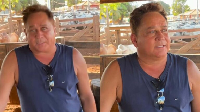 Leonardo surge na fazenda após faltar na festa da neta e dá explicação: ‘Pagar’