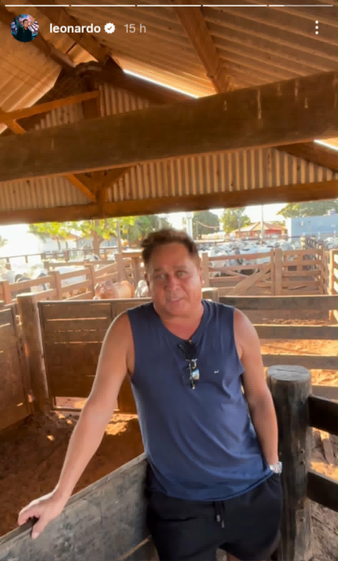 Leonardo na fazenda Talismã