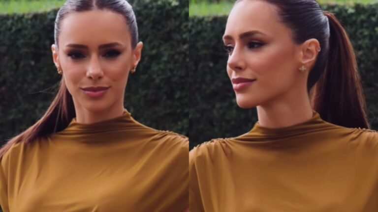 Puro luxo! Saiba quanto custa o look usado por Bruna Biancardi no casamento da irmã