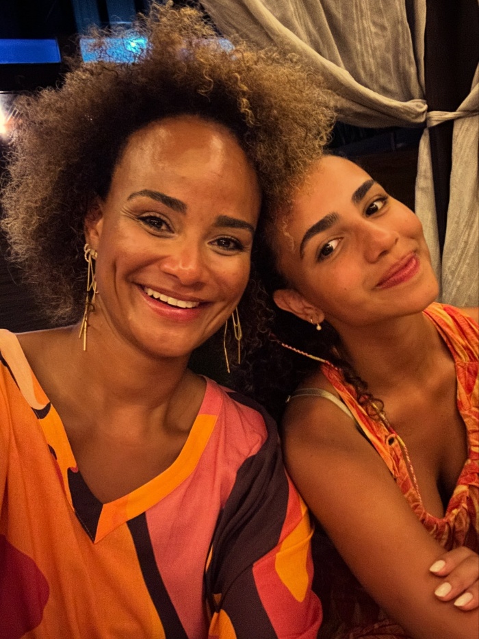 Luciana Mello com a filha