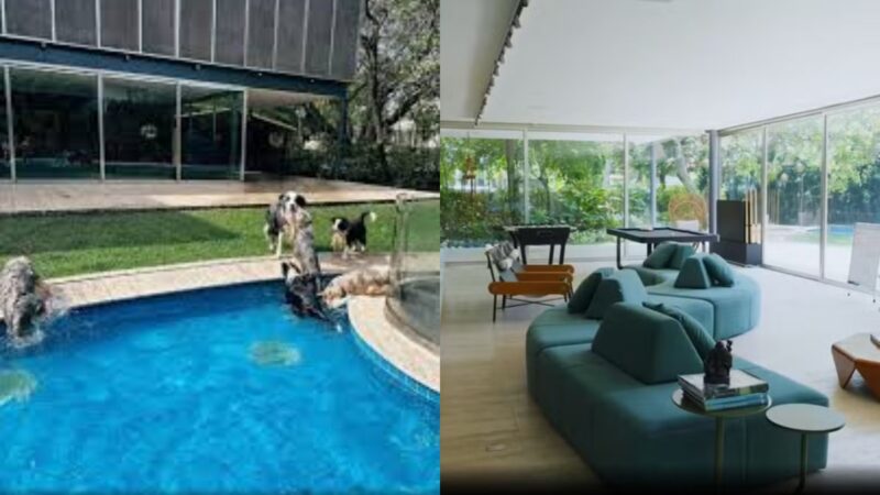 Atriz da Globo vive em mansão com piscina, espaço de jogos e vista privilegiada no Rio