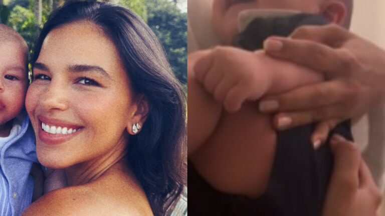 Aos 5 meses, filho de Mariana Rios rouba a cena em vídeo inédito