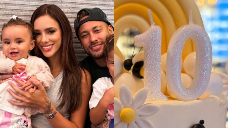Veja o bolo encantador e delicado do mesversário de Mel, filha caçula de Neymar Jr