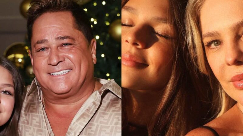 Neta de Leonardo encanta ao surgir com a mãe em fotos