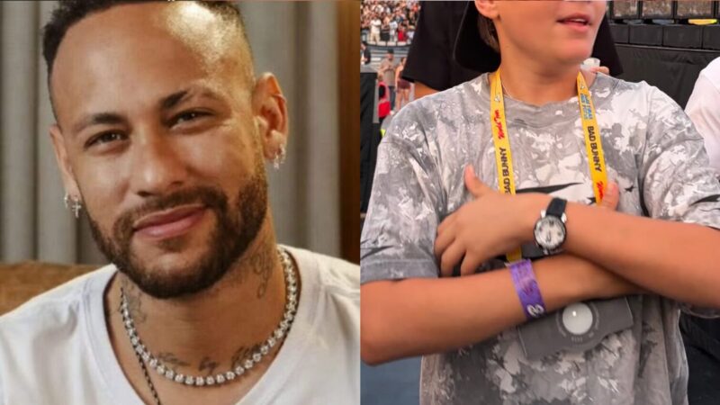 Aos 14 anos, filho mais velho de Neymar Jr. rouba a cena em nova aparição com a mãe: ‘Amo’