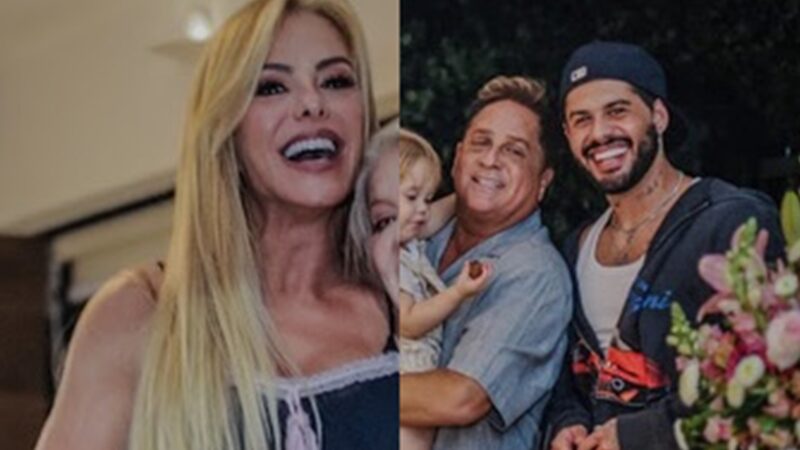 Poliana Rocha celebra aniversário da mãe com Zé Felipe, Leonardo e bisnetos: ‘Família linda’