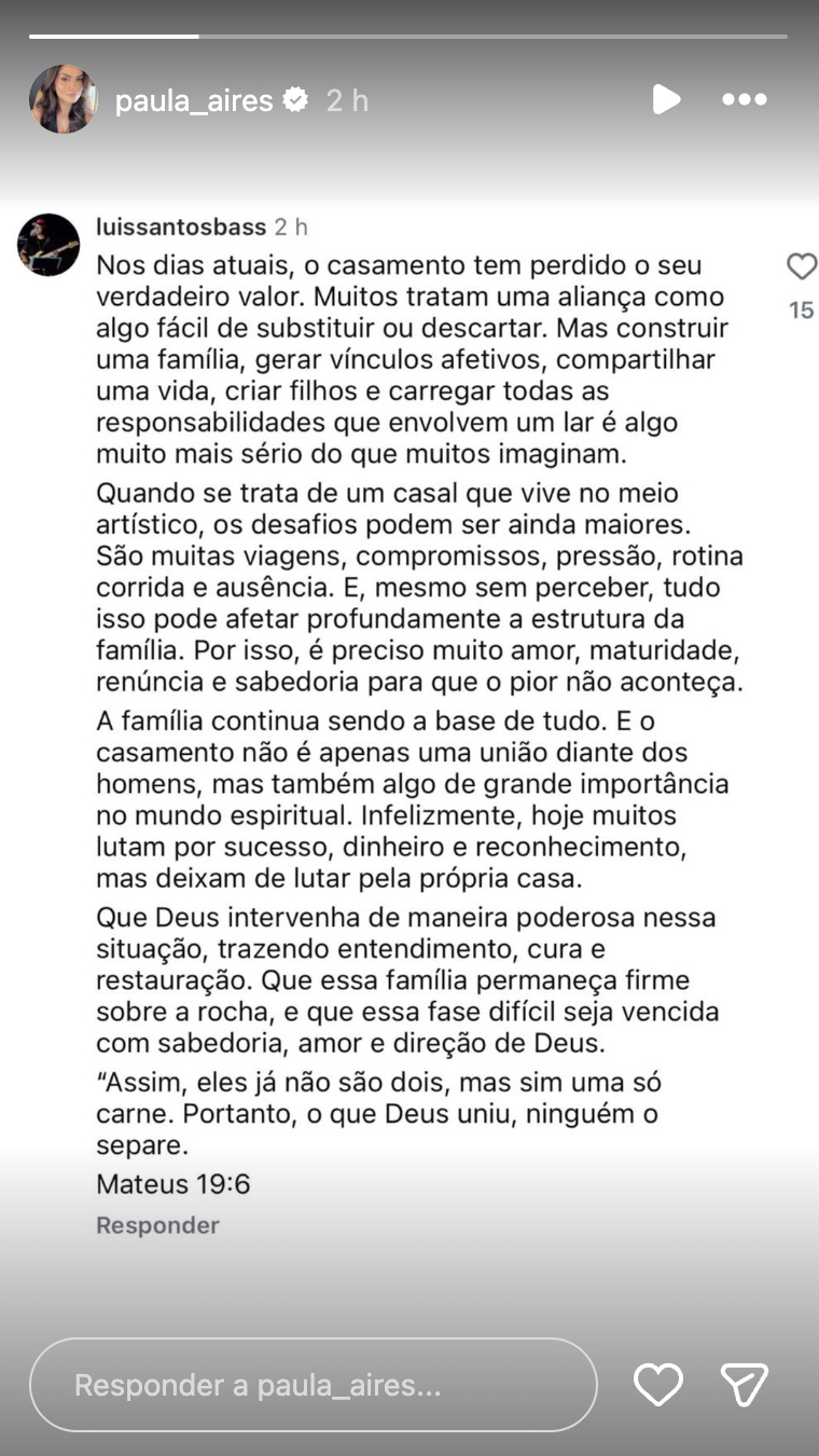 Post de Paula Aires - Foto: Reprodução / Instagram
