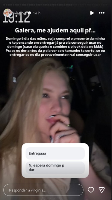 Margareth Serrão ganha presente de Virginia - Foto: Reprodução / Instagram