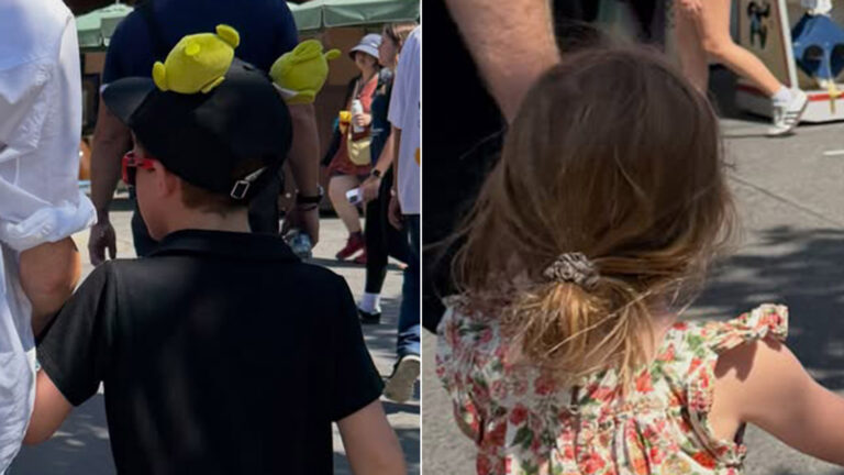 Aos 7 e 5 anos, filhos de Meghan Markle e Harry roubam a cena em fotos de dia no parque de diversões