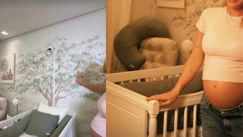 Grávida aos 32, mulher de cantor famoso mostra quarto de luxo do filho com proteção contra alergias