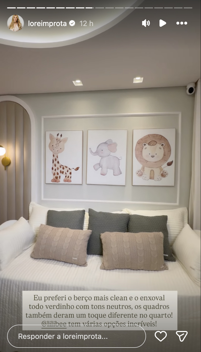 Quarto de Levi, filho de Lore Improta e Léo Santana - Foto: Reprodução / Instagram