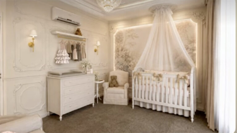Decoração do quarto da neta de apresentador: Bebê terá um mundo de princesa só para ela