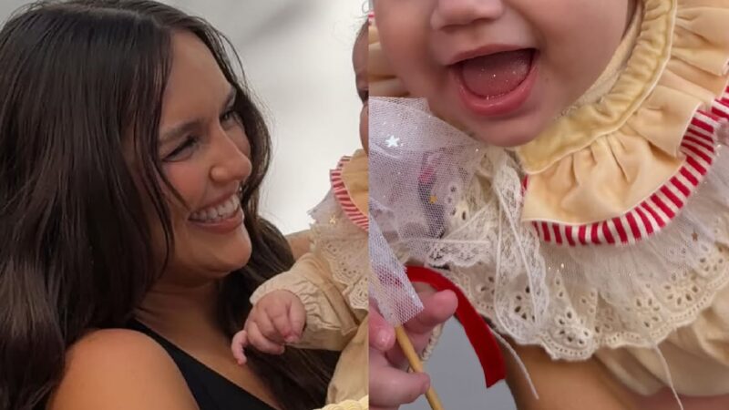 Rafa Kalimann e Nattan celebram mesversário da filha— Foto: Reprodução/Instagram