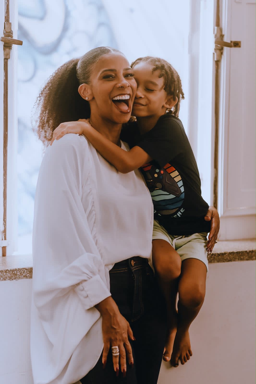 Rita Batista com o filho Martim