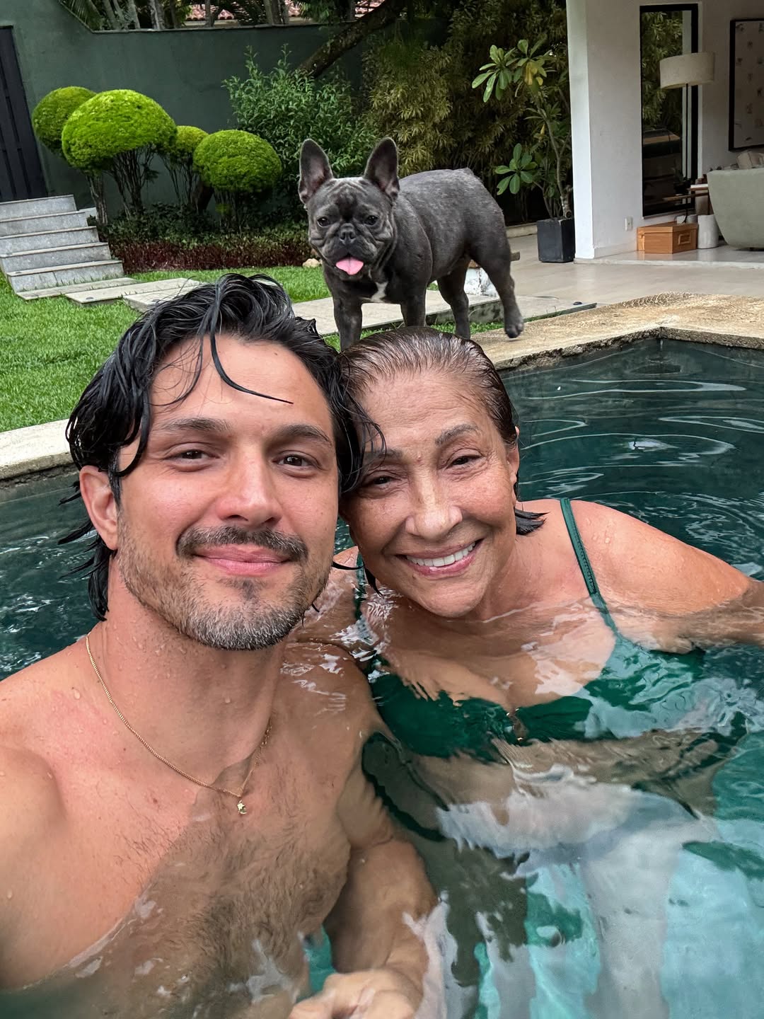 Romulo Estrela com a mãe