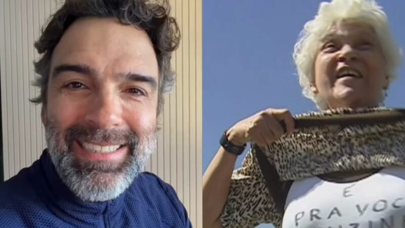 Tadeu Schmidt relembra participação inesquecível da mãe na TV: ‘Topava tudo’