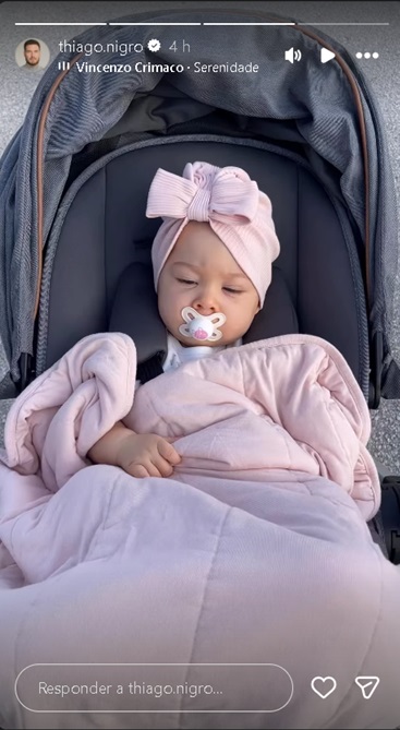 Eloah, filha de Thiago Nigro e Maíra Cardi – Foto: Reprodução / Instagram