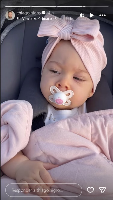 Eloah, filha de Thiago Nigro e Maíra Cardi – Foto: Reprodução / Instagram