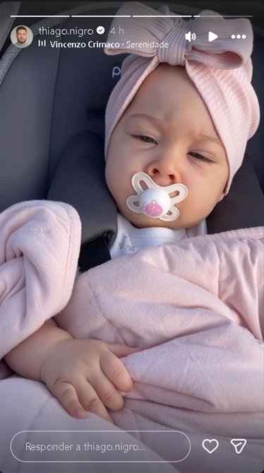 Eloah, filha de Thiago Nigro e Maíra Cardi – Foto: Reprodução / Instagram