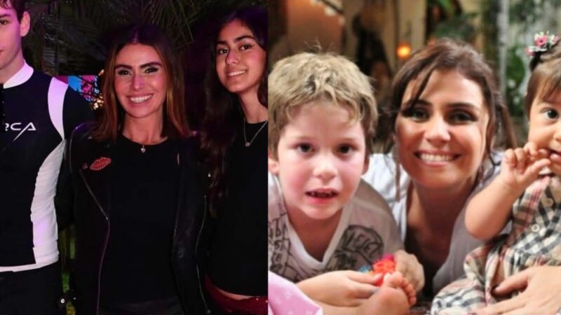 Três filhos de Giovanna Antonelli fazem surpresa para a atriz: ‘Invadimos’