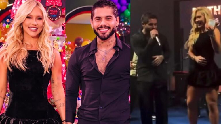 Leitura labial revela conversa de Zé Felipe e Virginia no palco na festa de Maria Alice