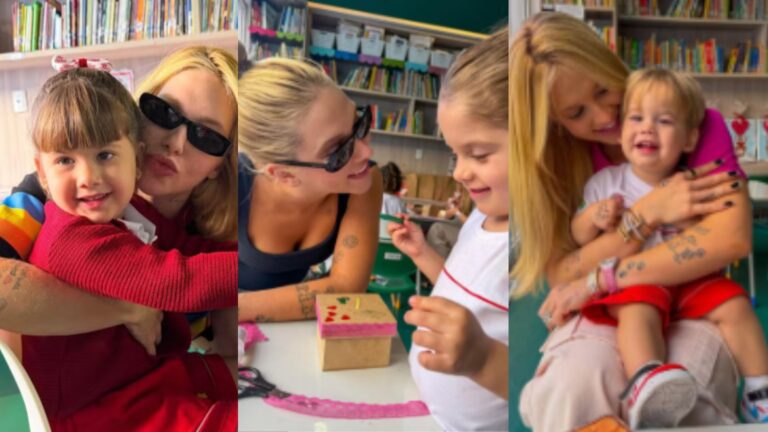 Virginia se declara para seus três filhos e encanta seguidores