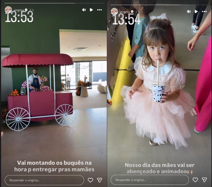 Festa de Dia das Mães de Virginia — Foto: Reprodução/Instagram