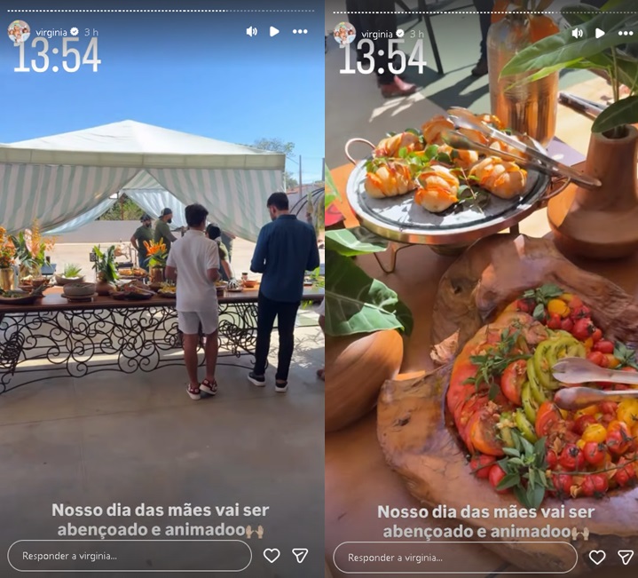 Festa de Dia das Mães de Virginia — Foto: Reprodução/Instagram