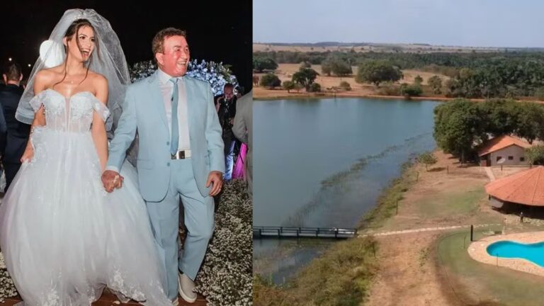 Cantor sertanejo se casou com mulher 50 anos mais nova em fazenda de R$ 800 milhões