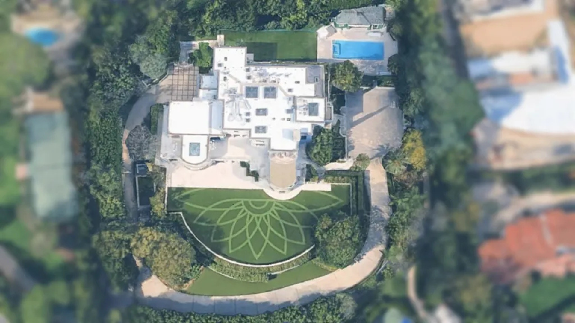 Mansão em Beverly Hills de Steve Wynn - Foto: Reprodução/Google Earth
