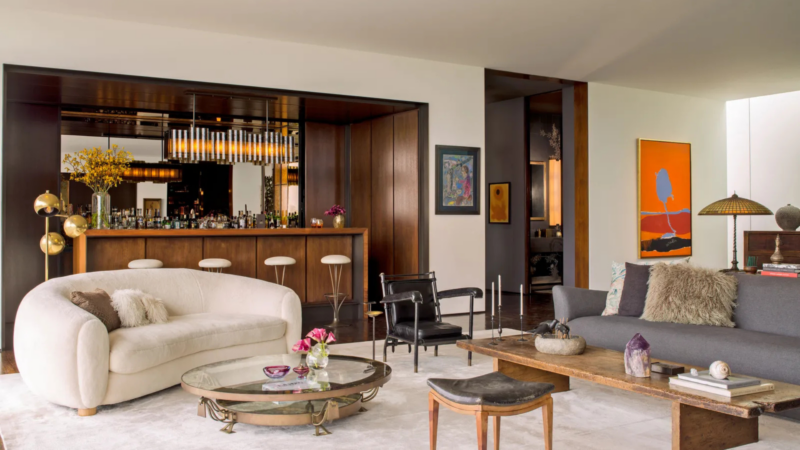 Detalhes da sala luxuosa da atriz - Foto: Divulgação/Architectural Digest