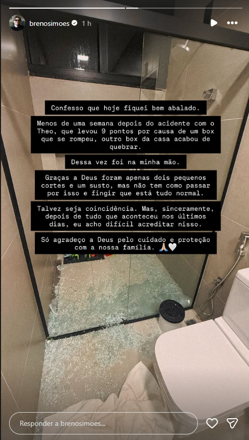Storie Breno Simões - Foto: Reprodução/Instagram