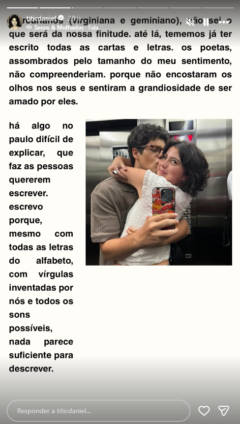 Paulo Mendes completa 22 anos e ganha declaração da namorada, neta de ...