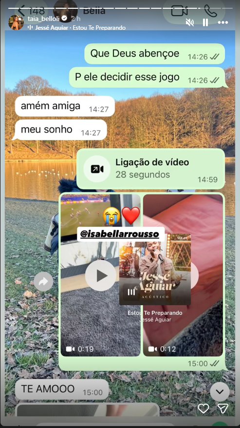 Storie Natalia Belloli - Foto: Reprodução/Instagram
