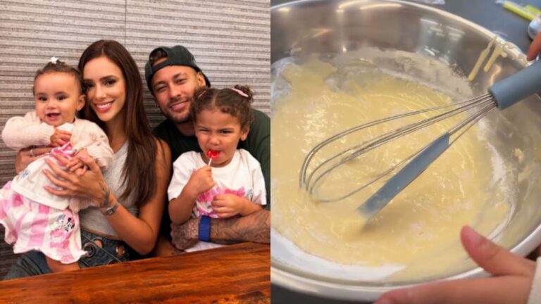 Mão na massa! Filha de Neymar e Bruna Biancardi rouba a cena ao preparar receita na cozinha