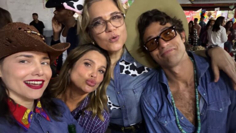 Leticia Colin abre álbum de festa junina com elenco de ‘Quem Ama Cuida’: ‘A gente arrasa’
