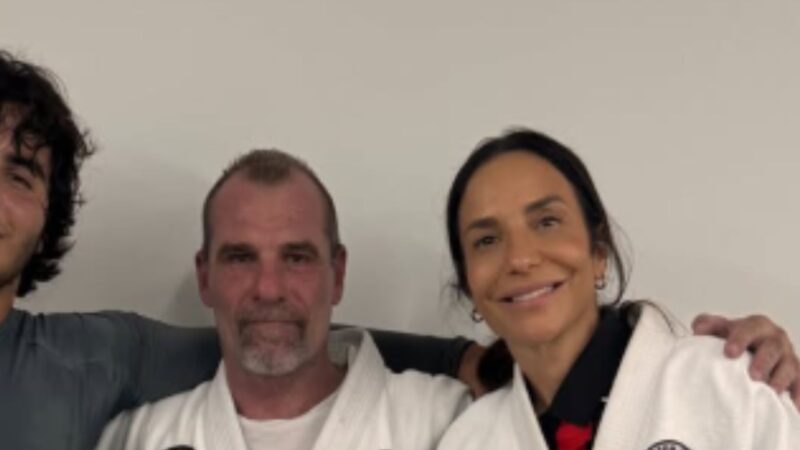 Marcelo Sangalo e Ivete Sangalo fazem aula de jiu-jitsu - Foto: Reprodução/Instagram