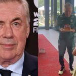 Carlo Ancelotti faz 67 anos na concentração da Seleção e ganha bolo de enteada que é atriz