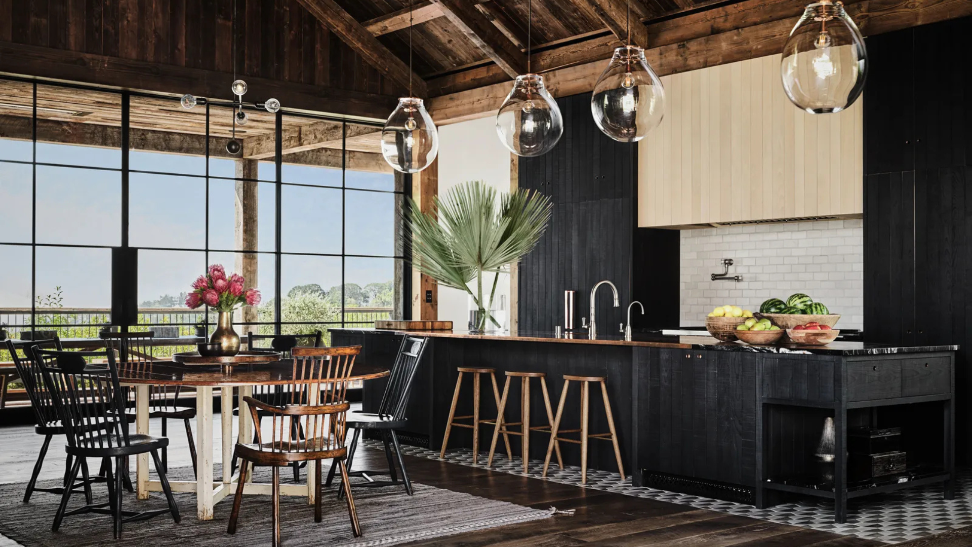 Detalhes da mansão no campo de Ashton Kutcher e Mila Kunis - Foto: Douglas Friedman/Architectural Digest