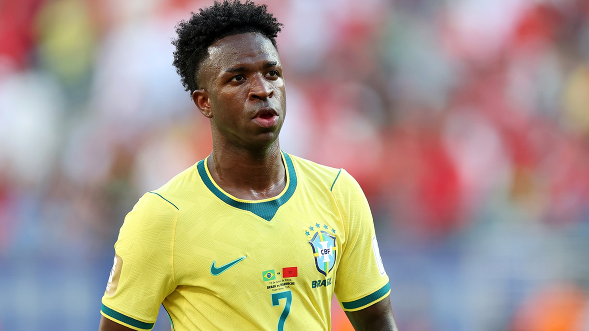 Vinicius Junior durante a partida da Copa do Mundo - Foto: Getty Imagens