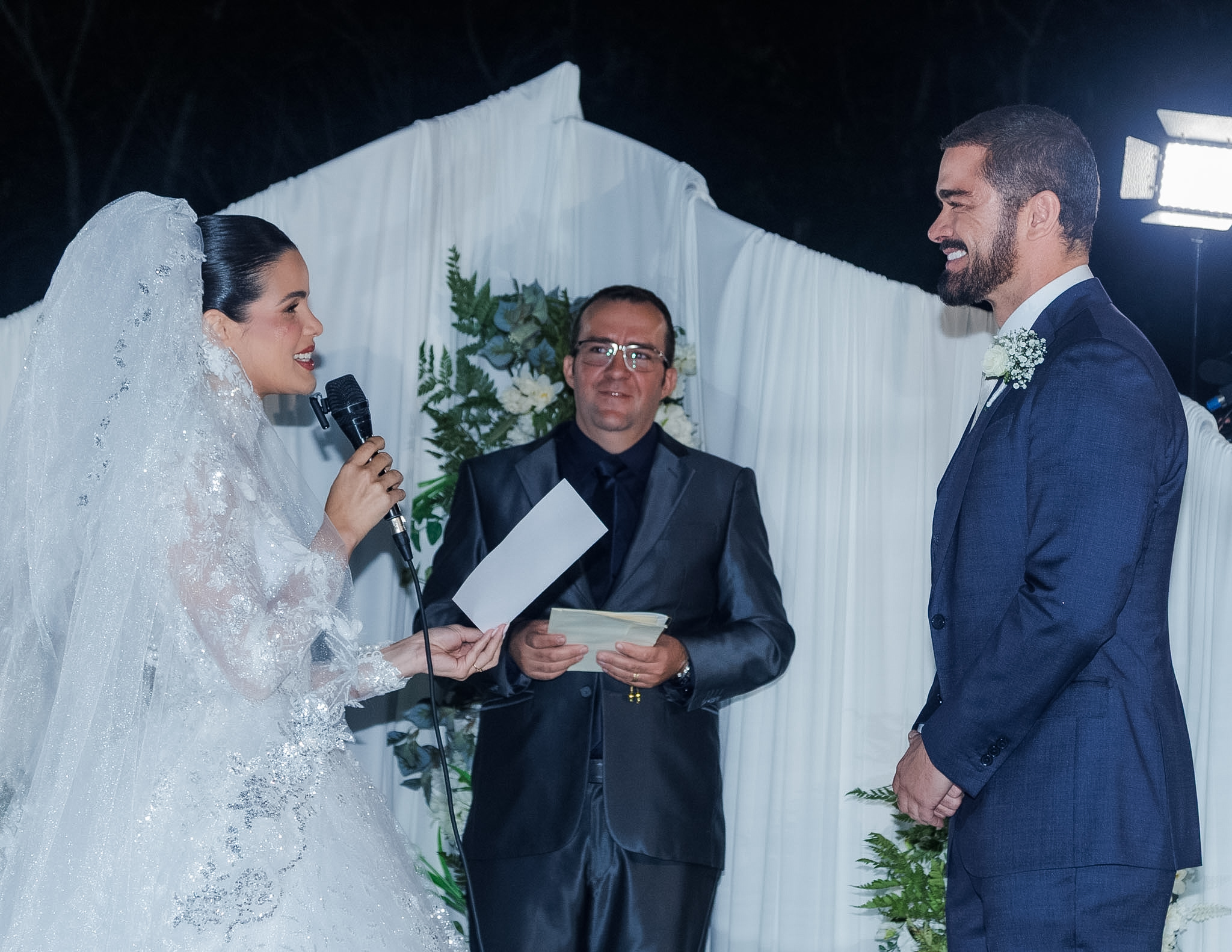 Casamento de Sidney Sampaio e Luana Sales - Foto: Clayton Felizardo / Brazilnews