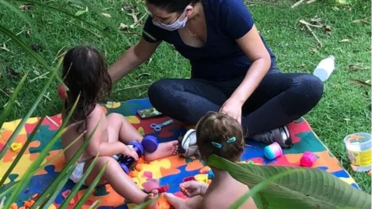 Longe das novelas, atriz de 38 anos muda de vida e cria “creche” no próprio quintal