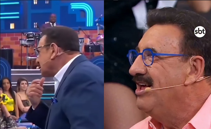 Ratinho antes e depois de cirurgia plástica na região do pescoço - Foto: Reprodução/Instagram